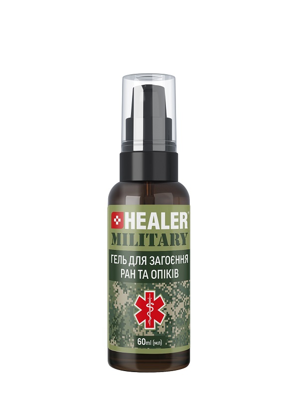 Гель для загоєння ран та опіків HEALER® MILITARY 60 мл