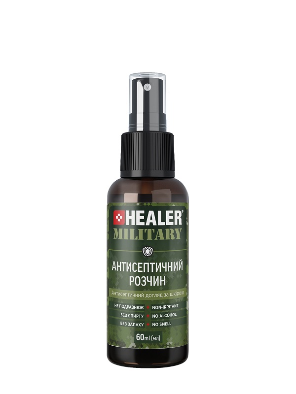 Антисептичний розчин HEALER® MILITARY 60 мл.