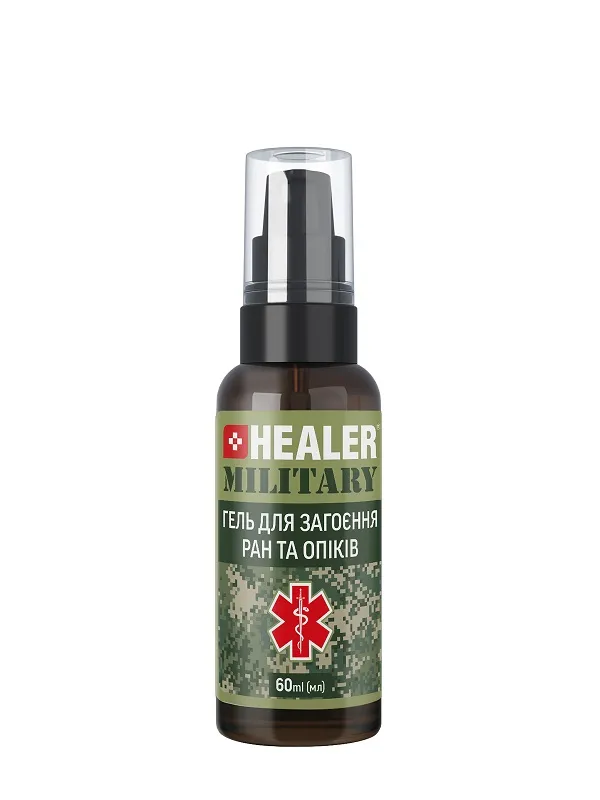 Гель для загоєння ран та опіків HEALER® MILITARY 60 мл