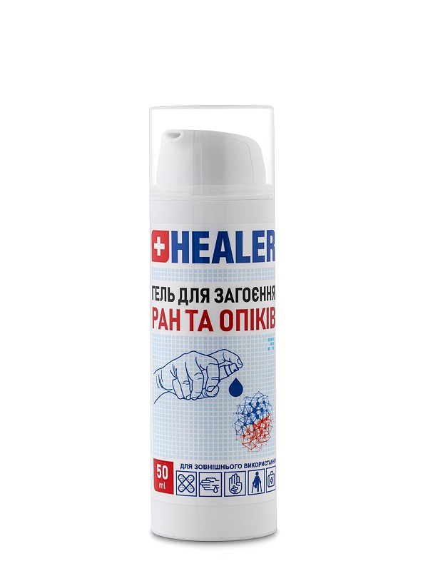 Гель для загоєння ран та опіків HEALER MEDICAL® 50 мл.
