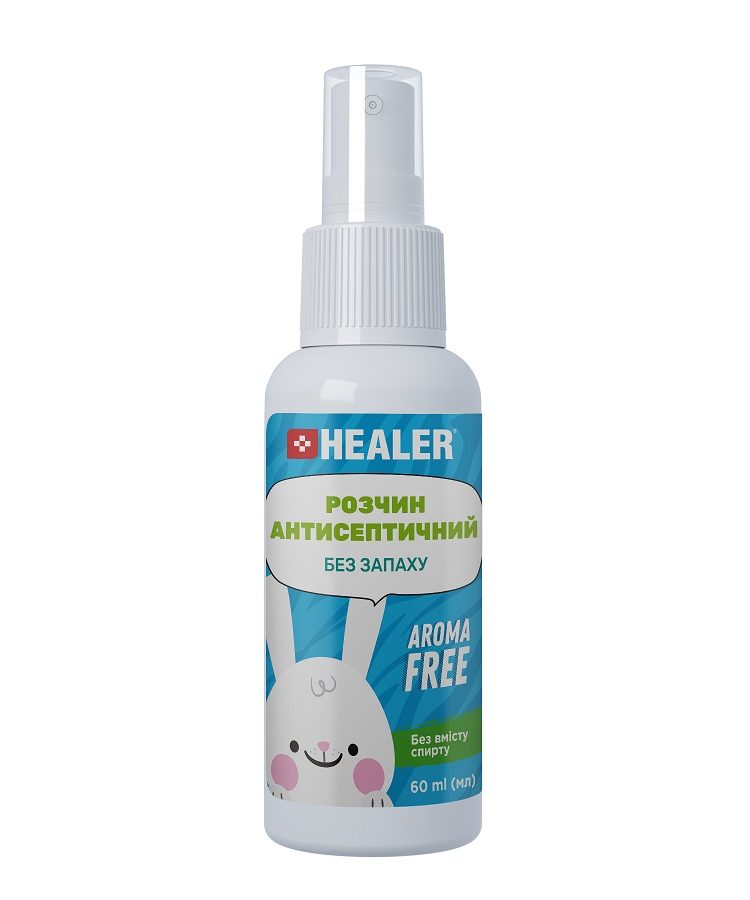 HEALER® ANTISEPTIC SOLUTION FRAGRANCE FREE, 60 ml