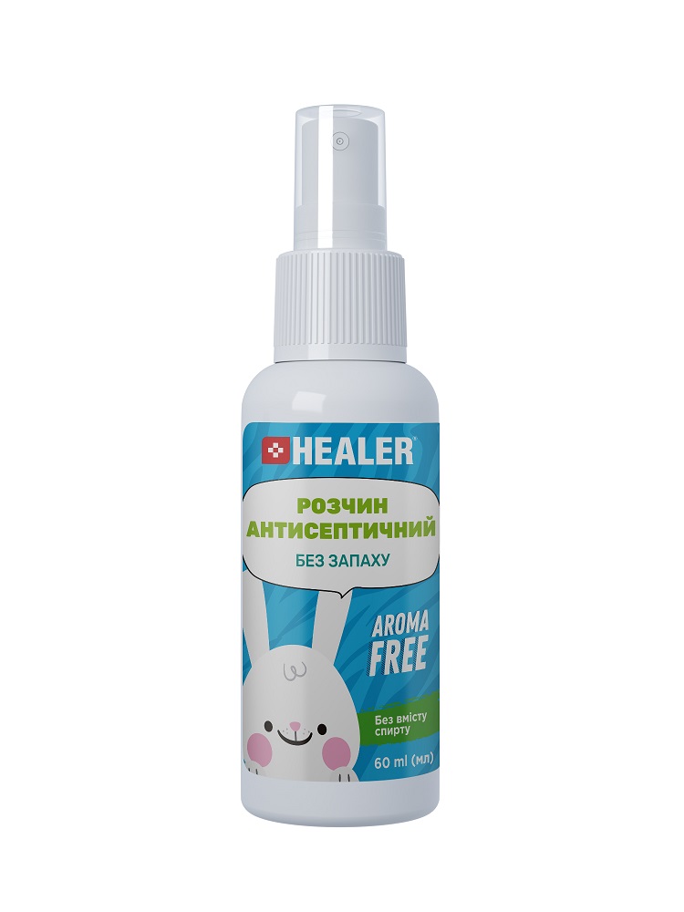 HEALER® ANTISEPTIC SOLUTION FRAGRANCE FREE, 60 ml